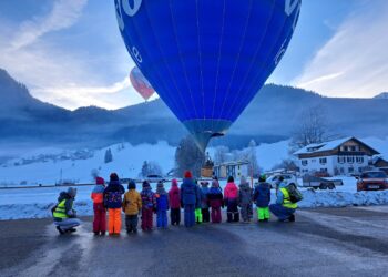 Bei der Ballonwoche sind auch die Kleinen mit am Start