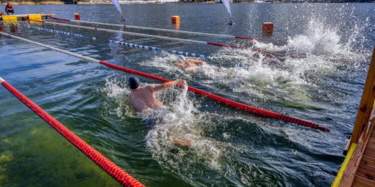 Österreichische Eisschwimm-Meisterschaft in Bad Goisern
