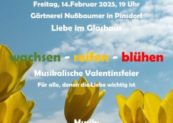 Valentinsfeier der Pfarre Pinsdorf im Glashaus der Gärtnerei Nussbaumer