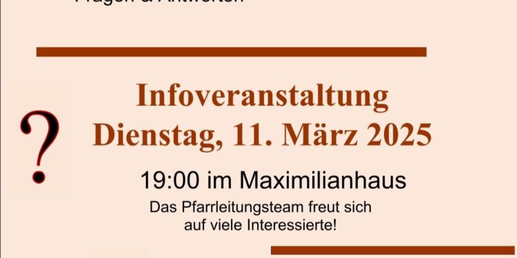 Infoveranstaltung Pfarre Maria Puchheim