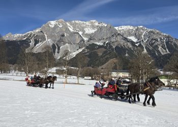 Ebenseer PV lud zu Pferdeschlittenfahrt