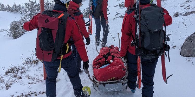 Rettung nach Sturz&nbsp;am Alberfeldkogel