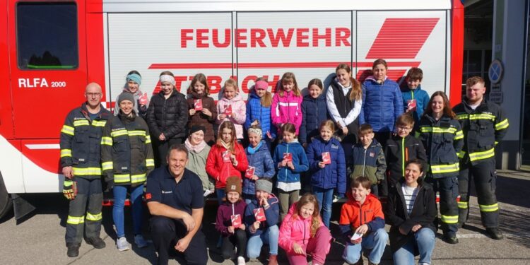 Übung Volksschule und Besuch Kindergarten Atzbach