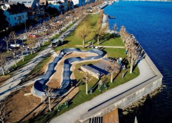 Ein attraktiver Pumptrack am schönsten Ort Österreichs