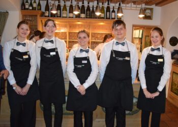 Tourismusschüler als professionelle Gastgeber im Winterstellgut