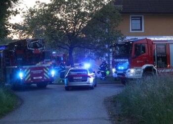 Brand einer Selche auf einem Bauernhof in Vorchdorf