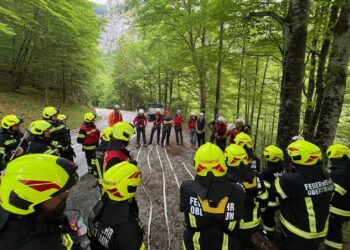 Bergrettung Obertraun: Szenario Waldbrand