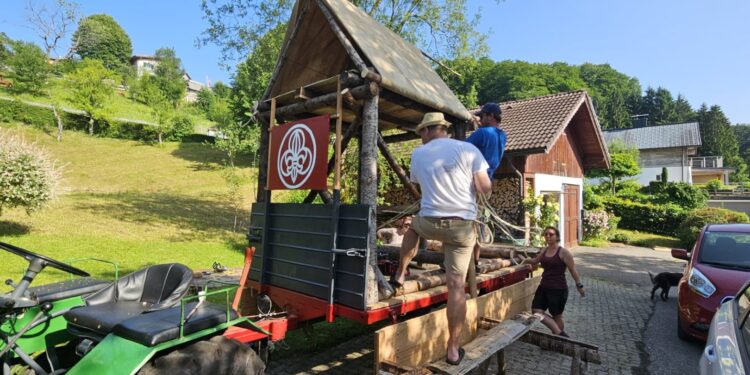 Erstes mobiles Pfadfinderlager Österreichs am Stadtfest Bad Ischl