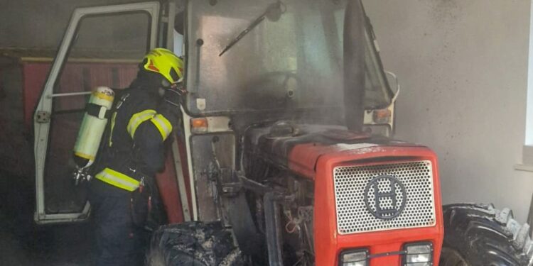 Traktorbrand im Mondseeland