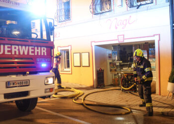 Brand in einer Metzgerei im Ortszentrum von Schörfling