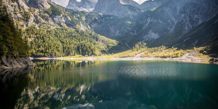 gosau, gosausee, dachstein, austria, lake, nature, mountain lake, mountains, alps, mountain landscape