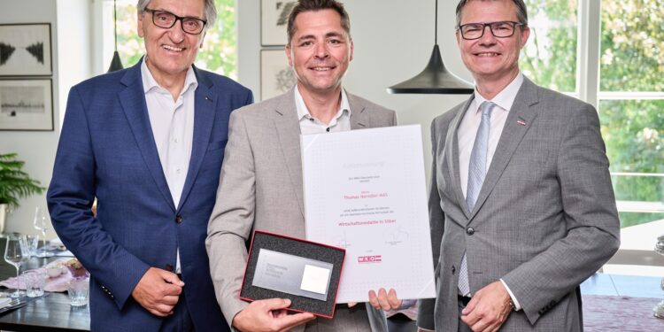 OÖ Wirtschaftsmedaille in Silber an Thomas Herndler MAS