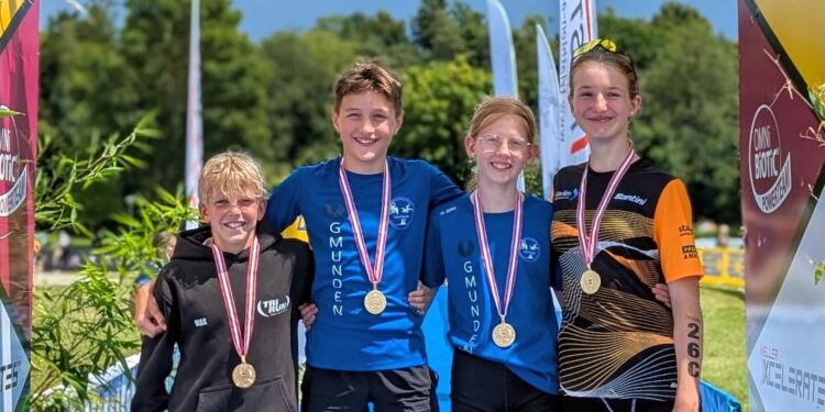 Gmundner Nachwuchs glänzt bei Triathlon-Jugendstaatsmeisterschaften