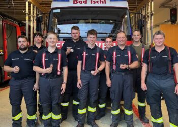 Zwei Gruppen der HFW Bad Ischl beim Landesfeuerwehrleistungsbewerb in Mauerkirchen