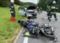 Motorradunfall auf der B154