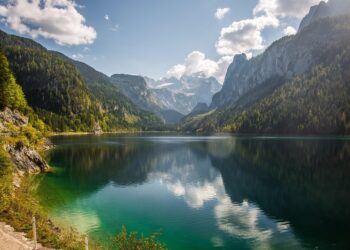 gosau, gosausee, dachstein, austria, lake, nature, mountain lake, alps