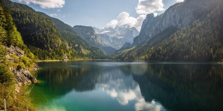 gosau, gosausee, dachstein, austria, lake, nature, mountain lake, alps