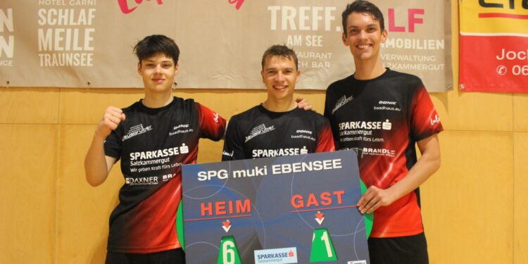 Tischtennis 2. Bundesliga – Muki Ebensee mit zwei Kantersiegen wieder auf der Erfolgsspur