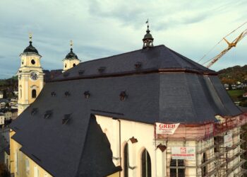 Basilika Mondsee mit neuem Dach