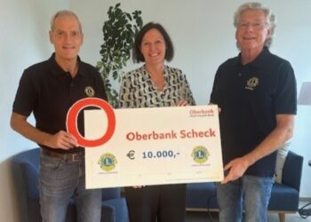 Lionsclub Gmunden spendet dem mobilen Palliativteam Salzkammergut EUR 10.000,-
