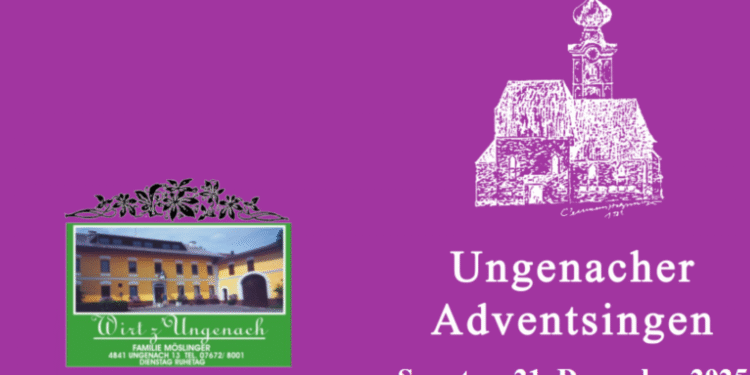 Stelzhamerchor lädt zum Ungenacher Adventsingen