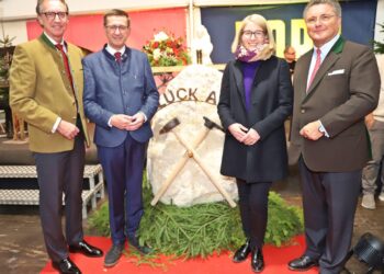 Barbarafeier beim Pumpspeicherkraftwerk der Energie AG in Ebensee