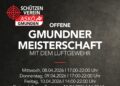 Offene GMUNDNER MEISTERSCHAFT mit dem Luftdruckgewehr