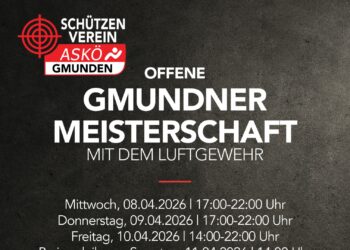 Offene GMUNDNER MEISTERSCHAFT mit dem Luftdruckgewehr
