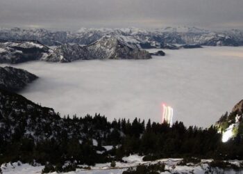 Einsatz in der Dunkelheit am Traunstein