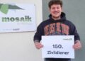 150. Zivildiener im Mosaik