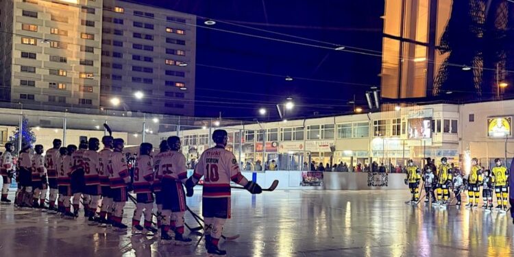 Bittere Niederlage im Auswärtsspiel der Cam4Dent Sharks gegen den WEV Wien in eisiger Kälte!