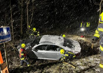 Auto kam von Fahrbahn ab
