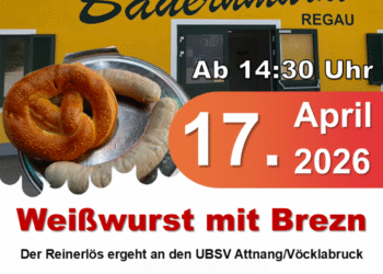 Kommt vorbei, genießt die Weißwürste mit Brezn und unterstützt einen guten Zweck!