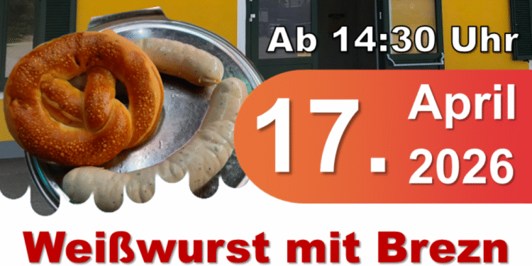 Kommt vorbei, genießt die Weißwürste mit Brezn und unterstützt einen guten Zweck!