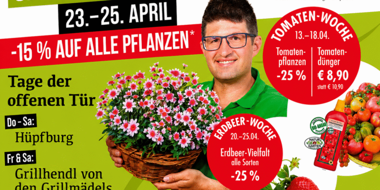 Frühlingserwachen im Blumenhaus Buttinger von 23.–25. April