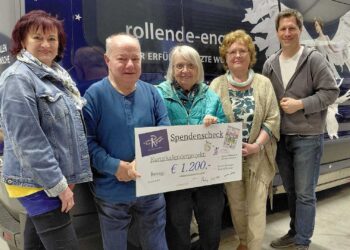 Spendenübergabe an Rollende Engel