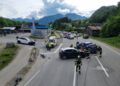Drei Fahrzeuge bei Unfall auf der B145 in Bad Ischl beteiligt
