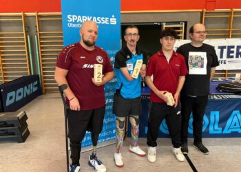 Robert Huber ungeschlagen ÖBSV-Tischtennis-Cup Sieger für Behinderte