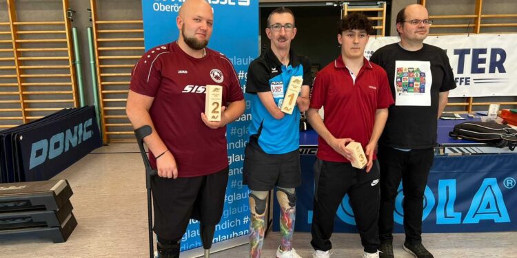 Robert Huber ungeschlagen ÖBSV-Tischtennis-Cup Sieger für Behinderte