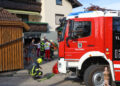 Vier Feuerwehren bei Garagenbrand in Ottnang