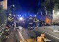 Auto auf Seeleitenstraße gegen Mauer geprallt