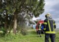 Hochstand in Brand