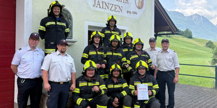FF Jainzen erfolgreich beim Branddienstleistungsabzeichen in Silber