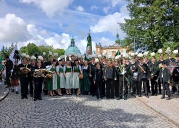 Salinenmusikkapelle Bad Ischl beim 19. Europäischen Knappen- und Hüttentag in Tschechien