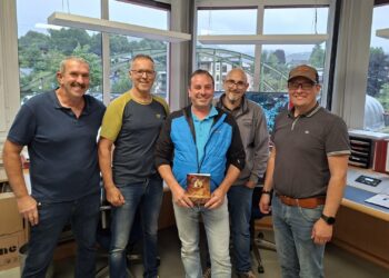 Löschmeister Erik Robin feierte seinen 50. Geburtstag