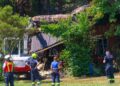 Großeinsatz bei Hüttenbrand in Ottnang