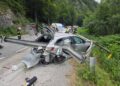 Leitplanke bohrte sich bei Unfall regelrecht in Auto