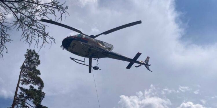 Erschöpfte Bergsteiger vom Traunstein per Hubschrauber gerettet