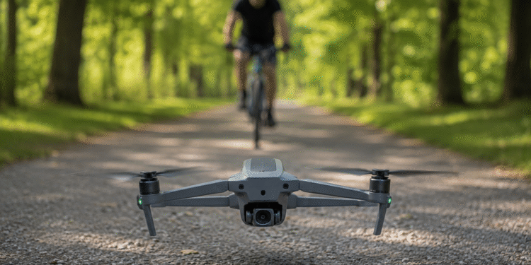 Radfahrer überfuhr absichtlich Drohne im Toscanapark