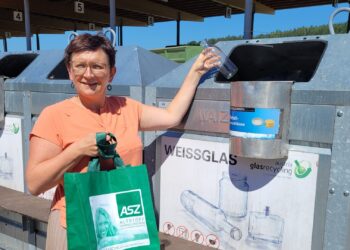 Wespenalarm rund um Altglascontainer